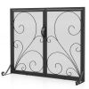 38 x 31 Inch Double Door Fireplace Screen