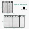 3-Panel Fireplace Screen Decor Cover with Exquisite Pattern