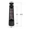 Infrared Electric Freestanding Outdoor Heater,IP55 Waterproof,Touch Switch,1200W