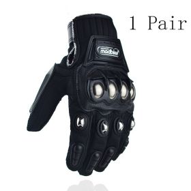 Hot Style Off-Road Motorcycle Riding Gloves Alloy Protective (Option: black-XXL)